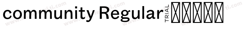 community Regular字体转换